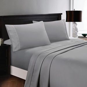 ⭐️SALE⭐️Full 6pc Light Grey Bedsheets